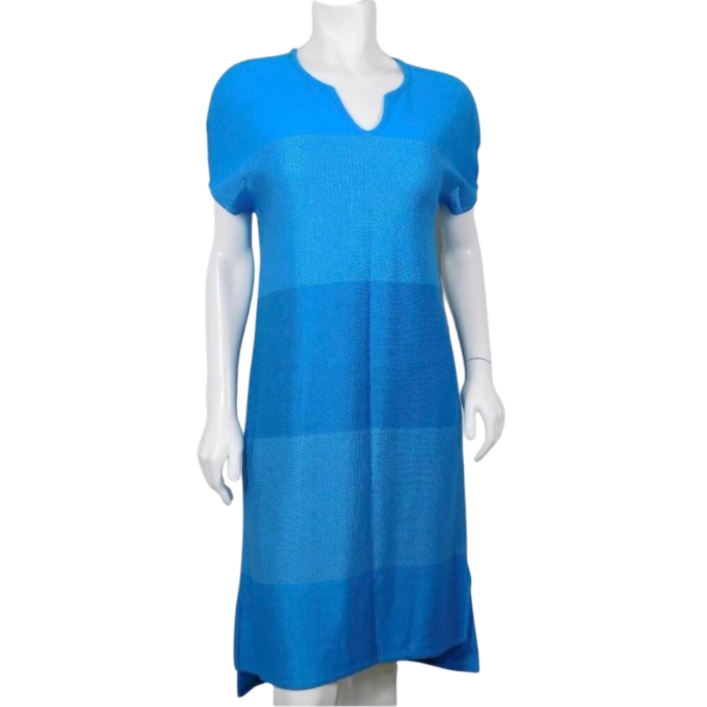 St. John Knit Hi Low Two Tone Dress 8 (4725)